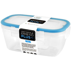 Giostyle - gio'style Contenitore Ermetico per Alimenti - 1L - Made in Italy - Rettangolare - Adatto a Frigorifero, Freezer, Microonde - Linea