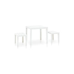 Set Arredo Giardino pp Papua Bianco 3 Pezzi - Vigor
