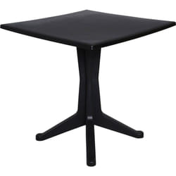 Ipae Progarden - Tavolo da esterno, Tavolo quadrato fisso, Tavolino da giardino multiuso, 100% Made in Italy, Cm 70x70h72, Antracite