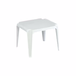 Tavolo in resina per bambini 55x50 cm, altezza 44 cm, colore bianco Il Tavolo in resina per bambini è perfetto per creare uno ...