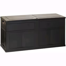 Baule Da Giardino In Resina Multiuso Garden Black Colore Nero 119X46Xh60 Cm