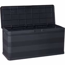 - Marca: Toomax - Colore: Nero - Dimensioni: cm 117x45x56 h - Capienza: 280 Lt - Materiale: Plastica Baule multiuso in plasti ...