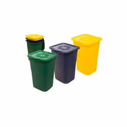 Pattumiere ECO3 set 3 pz. 150 Lt. raccolta differenziata Pattumiera a 3 contenitori separati 39x36xH54 cm., capacità totale 1 ...