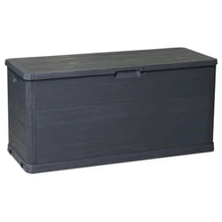 Baule multibox woody s da esterno 280 lt effetto legno antracite 117X45XH56 - Toomax