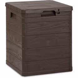 BAULE MULTIBOX DA ESTERNI MARRONE 42,5 X 44 X H50 CM CAPACITÀ MAX 90 LT Il Baule da esterni in polipropilene con rifinitura e ...