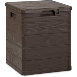 Baule multibox woody da esterni marrone 42.5 x 44 x H50 cm capacità max 90 lt