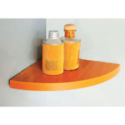 Mensola angolo squadrata bianca cm. 50x50x1,8