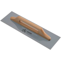 Frattone per stucco in acciaio con manico in legno - cm.48x12