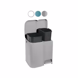 Plastica Apertura a pedale 2 secchi interni l 13+8 Adatta per raccolta rifiuti differenziata. Acquistalo subito da CFadda e r ...