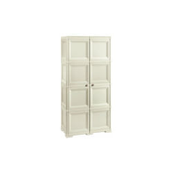Armadio In Resina Omnimodus 2a+4m Angora Effetto Legno - Tontarelli