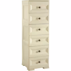 CASSETTIERA OMNIMODUS 6 CASSETTI DIMENSIONE : Cm 40 X 43 X 125 h COLORE ANGORA - PANNA IDONEA PER INTERNO ED ESTERNO FACILE D ...