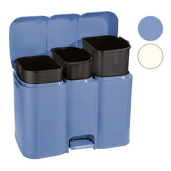 Pattumiera differenziata patty 3 lt.13+8+13 - cm.58,5x32x41,5h. lt.13+8+13 panna