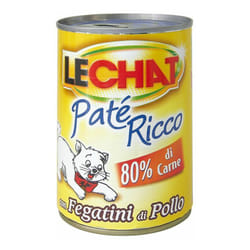 LeChat Gatto Adult Paté 400gr ricco con Fegatini di Pollo