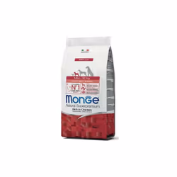 Le crocchette Monge Natural Superpremium Mini Puppy & Junior con Pollo sono un alimento completo per cuccioli di piccola tagl ...