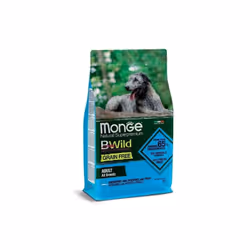 Monge Natural Superpremium Grain Free All Breeds è una ricetta esclusiva dedicata ai cani adulti di tutte le razze che punta ...