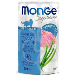 Supreme bst per Gatti Sterilizzati al Tonno con Triglia e Fagiolini da 80 gr - Monge