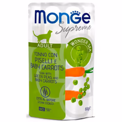 MONGE SUPREME GATTO ADULTO TONNO è un alimento bilanciato per gatti adulti. Formulato appositamente per favorire il mantenime ...