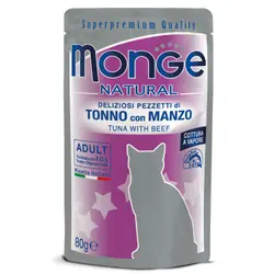Monge Cat Natural Busta gr.80 Tonno con Manzo