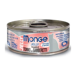 Natural Superpremium Jelly per Gatto da 80 gr Tonno e Gamberetti - Monge