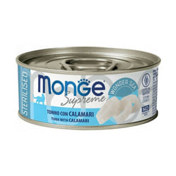 Supreme per Gatti Sterilizzati da 80 gr Tonno con Calamari - Monge