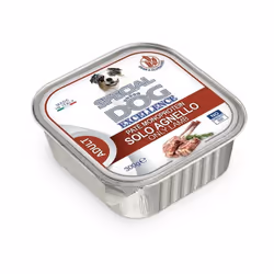 Paté formulato con un’unica fonte proteica animale (agnello) di altissima qualità. La conservazione del prodotto è garantita ...