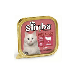 Cibo gatto Monge simba 100 g pate vsc manzo 32 pz