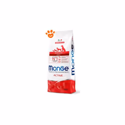 Monge Natural Superpremium All breeds Adult Active è un alimento completo per cani adulti attivi di tutte le taglie. Specific ...