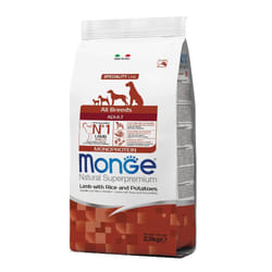 Monge Natural Superpremium Agnello Riso e Patate Cani Adulti 2500 g Mangime