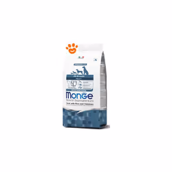 Monge Natural Superpremium All breeds Adult Monoprotein Trota con riso e patate è un alimento completo per cani adulti di tut ...
