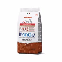Le crocchette Monge Natural Superpremium Speciality Line Mini Puppy & Junior con Agnello e Riso sono un alimento completo per ...