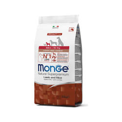 Natural Cane Taglia Piccola, Crocchette - Cucciolo, Agnello e Riso 800gr - Monge