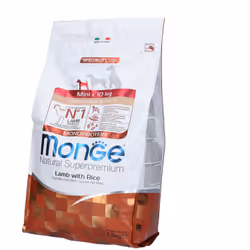 Monge Natural Superpremium Agnello con Riso Puppy & Junior 2500 g Mangime