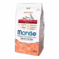 Natural Superpremium per Cane Adult Mini con Salmone e Riso da 2,5 kg - Monge