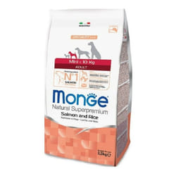 Natural Superpremium per Cane Adult Mini con Salmone e Riso da 2,5 kg - Monge