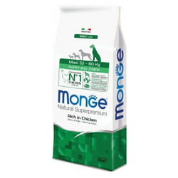 Natural Superpremium per Cane Puppy & Junior Maxi Ricco in Pollo da 12 Kg - Monge