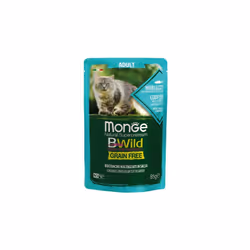 Monge Natural Super Premium Bwild Grain Free Formula Gatto Adulto è un alimento completo e bilanciato per gatti adulti. Formu ...