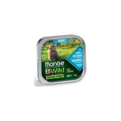BWild Grain Free Patè per Gatti Adulti da 100 gr Acciughe con Ortaggi - Monge