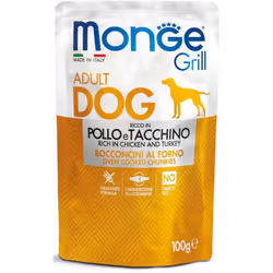 Monge Grill è il nuovo alimento umido per cani di produzione 100% italiana della linea Superpremium di Monge. E 'stato formul ...