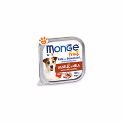 Il delizioso paté con bocconcini di agnello fresco e con frutta, fonte naturale di vitamine e minerali, è un alimento complet ...