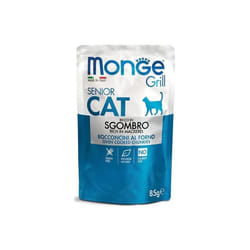 Grill Cat Senior Bocconcini in Jelly Sgombro da 85 Gr - Monge
