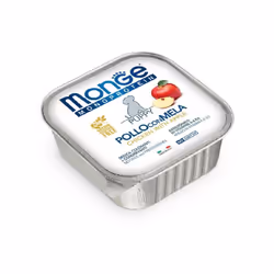 Pate´ *formulato con un’unica fonte proteica, il pollo selezionato di altissima qualita`, con frutta fonte naturale di vitami ...