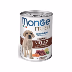 Monge Fresh è un paté delicato che incontra i gustosi e croccanti bocconi. Una texture speciale sviluppata dopo più di 50 ann ...