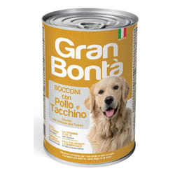 Monge Gran Bontà All Breeds Adult Bocconi con Pollo e Tacchino, 1.23 kg