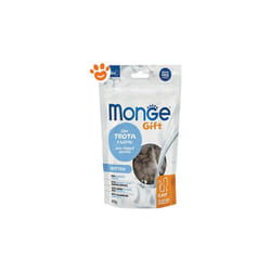 Monge Cat Gift Filled & Crunchy Kitten Trota e Latte + OMAGGIO - Monge Cat Gift Filled & Crunchy Kitten Trota e Latte + OMAGGIO - Confezione Da 60 Gr