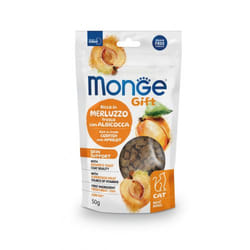 Monge Gift cibo secco per gatti 50 g Adulto Albicocca, Merluzzo