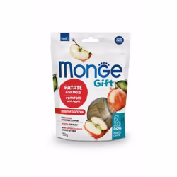 Monge Gift Sensitive Digestion Patate con Mela è un alimento complementare per cani adulti. Specificatamente sviluppato per i ...