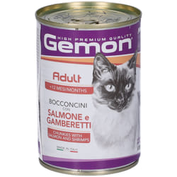 Monge Gemon Salmone Gamberetti Gatti +12m 415 g Mangime