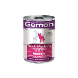 Gemon Cane Bocconi Medium Manzo e Fegato 415gr