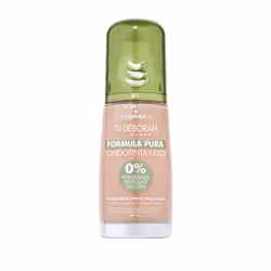 Deborah Milano Formula Pura Nude Foundation 01 Fair, Flacone a pompa, Liquido, Pelle universale, Fair, Opaco, Donna