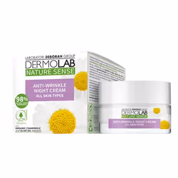 Dermolab Nature Sense Anti-Wrinkle Night Cream, Crema da notte, Donna, Pelle universale, Viso, Anti-invecchiamento, Antirughe ...
